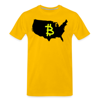 Load image into Gallery viewer, Bitcoin America (Graffiti B) T-Shirt - sun yellow

