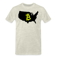 Load image into Gallery viewer, Bitcoin America (Graffiti B) T-Shirt - heather oatmeal
