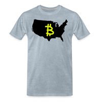 Load image into Gallery viewer, Bitcoin America (Graffiti B) T-Shirt - heather ice blue
