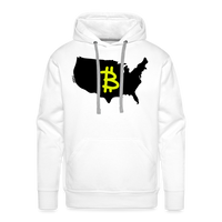 Load image into Gallery viewer, Bitcoin America (Graffiti B) Hoodie Sweatshirt - white

