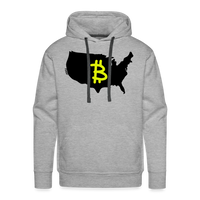 Load image into Gallery viewer, Bitcoin America (Graffiti B) Hoodie Sweatshirt - heather grey
