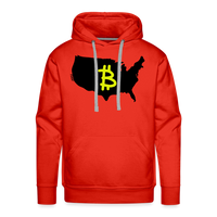 Load image into Gallery viewer, Bitcoin America (Graffiti B) Hoodie Sweatshirt - red
