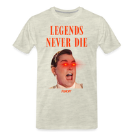 Load image into Gallery viewer, Legends Never Die Bitcoin T-Shirt - heather oatmeal
