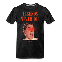 Load image into Gallery viewer, Legends Never Die Bitcoin T-Shirt - charcoal grey
