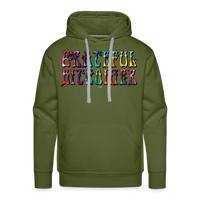 Load image into Gallery viewer, Grateful Bitcoiner Bitcoin Hoodie Sweatshirt - olive green
