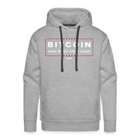 Load image into Gallery viewer, Make Money Great Again Bitcoin Hoodie Sweatshirt - heather grey

