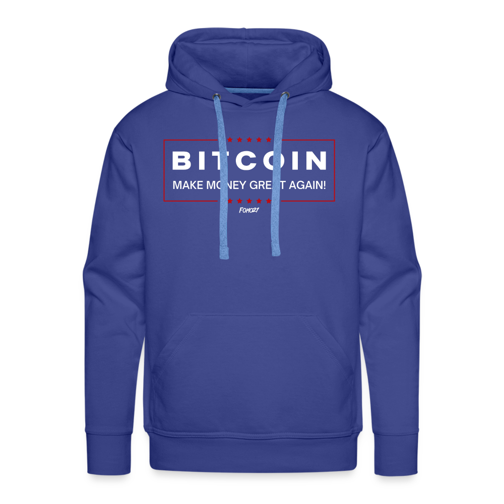 Make Money Great Again Bitcoin Hoodie Sweatshirt - royal blue