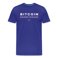 Load image into Gallery viewer, Make Money Sound Again Bitcoin T-Shirt - royal blue
