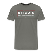 Load image into Gallery viewer, Make Money Sound Again Bitcoin T-Shirt - asphalt gray
