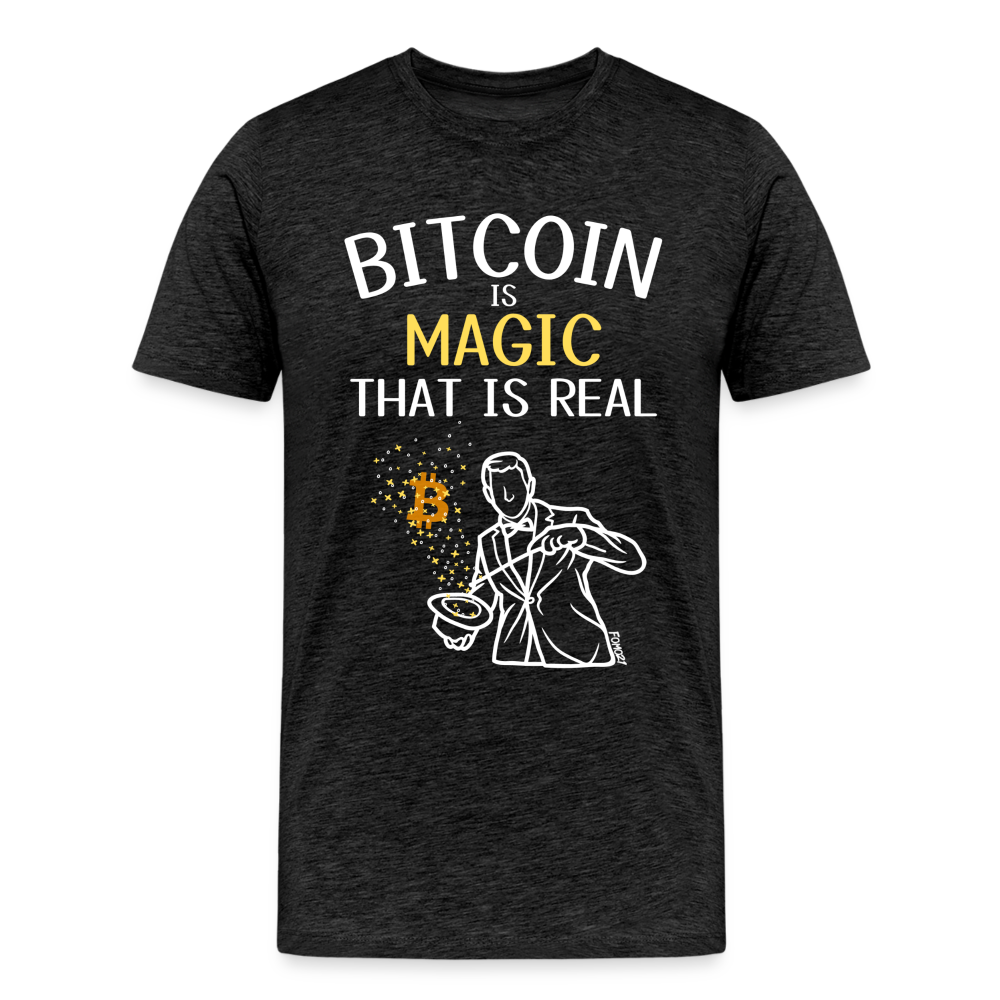 Bitcoin Is Magic That Is Real T-Shirt - charcoal grey