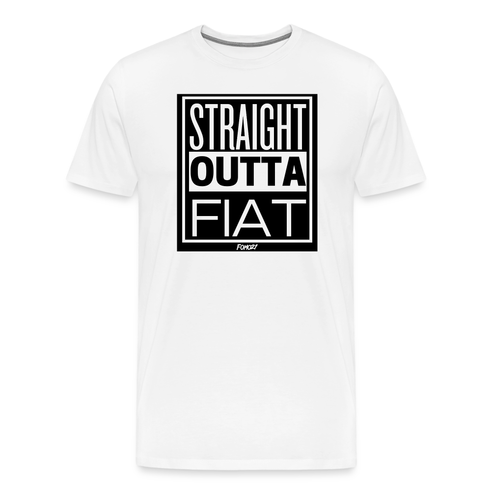 Straight Outta Fiat Bitcoin T-Shirt - white