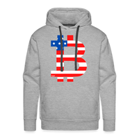 Load image into Gallery viewer, American Bitcoin B Hoodie Sweatshirt - heather grey
