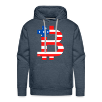 Load image into Gallery viewer, American Bitcoin B Hoodie Sweatshirt - heather denim
