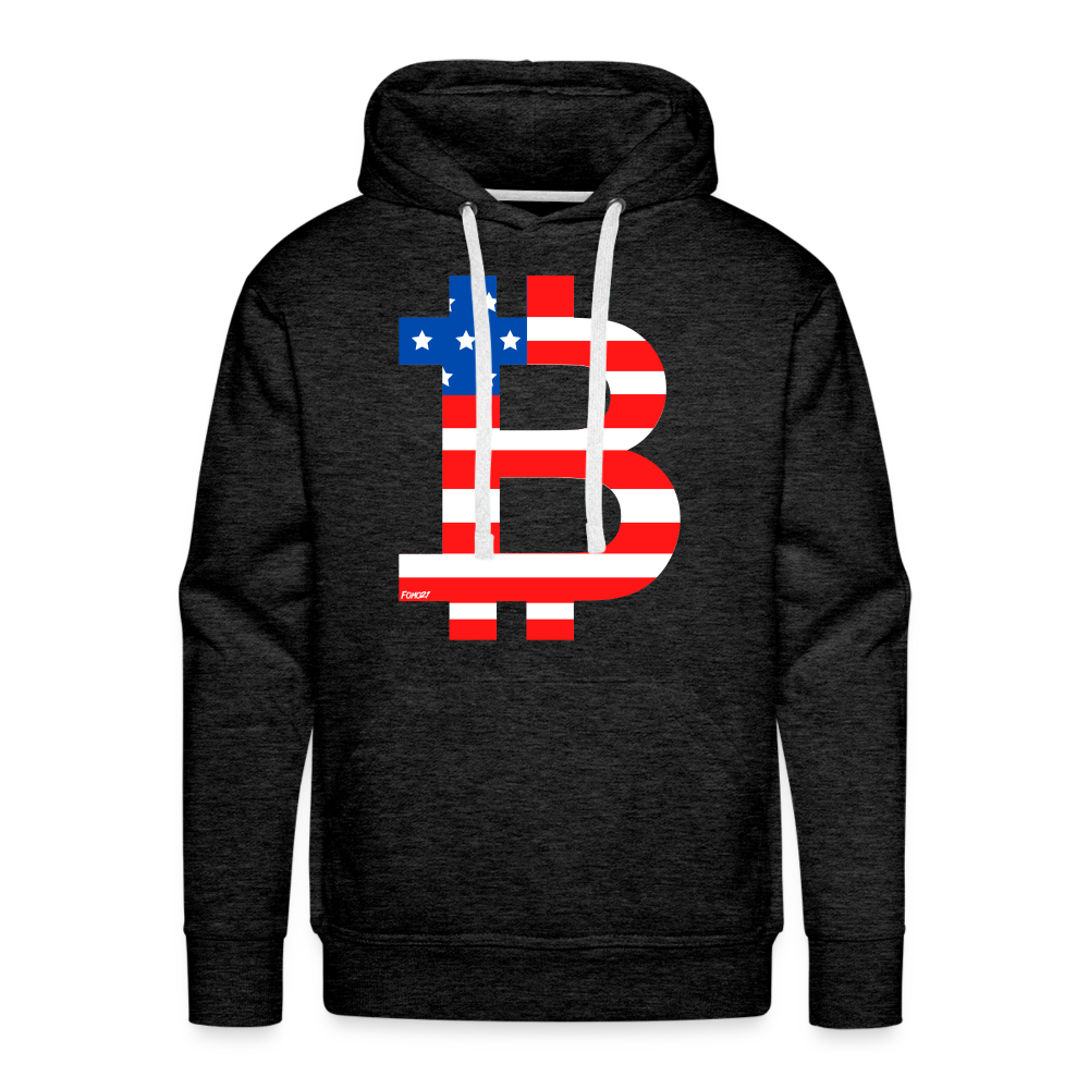 American Bitcoin B Hoodie Sweatshirt - charcoal grey