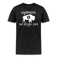 Load image into Gallery viewer, Wyoming The Bitcoin State T-Shirt - charcoal grey
