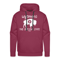 Load image into Gallery viewer, Wyoming The Bitcoin State Hoodie Sweatshirt - burgundy
