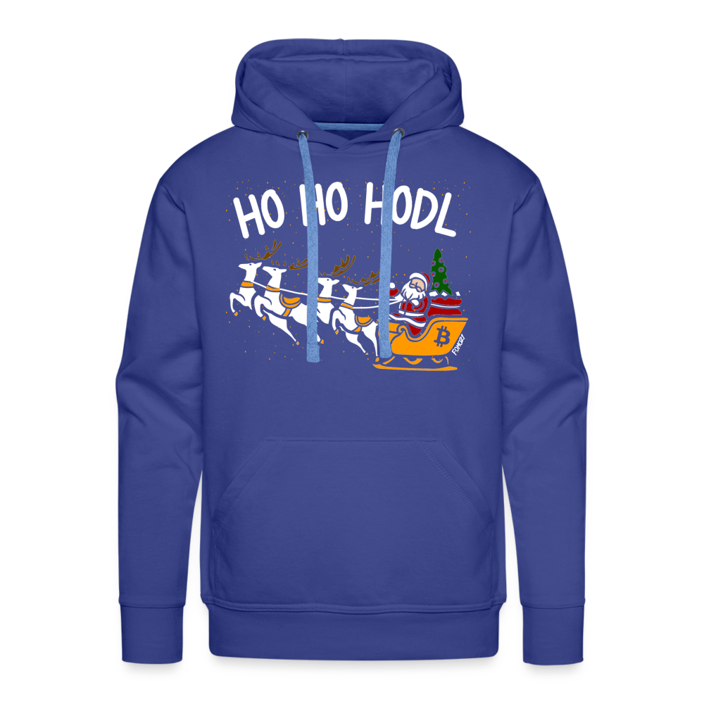 Ho Ho HODL Bitcoin Hoodie Sweatshirt - royal blue