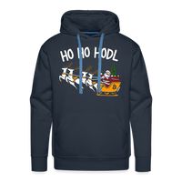 Load image into Gallery viewer, Ho Ho HODL Bitcoin Hoodie Sweatshirt - navy
