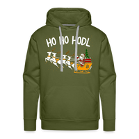 Load image into Gallery viewer, Ho Ho HODL Bitcoin Hoodie Sweatshirt - olive green
