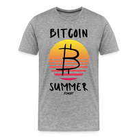 Load image into Gallery viewer, Bitcoin Summer T-Shirt - heather gray
