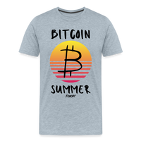 Load image into Gallery viewer, Bitcoin Summer T-Shirt - heather ice blue
