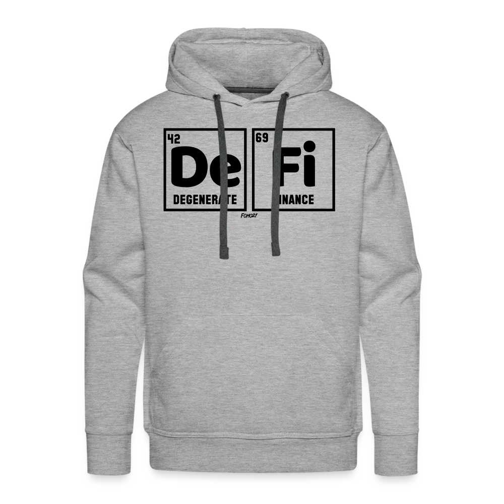 DeFi Degenerate Finance Bitcoin Hoodie Sweatshirt - heather grey