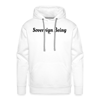 Load image into Gallery viewer, Sovereign Being Bitcoin B Hoodie Sweatshirt - white
