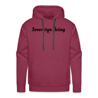 Load image into Gallery viewer, Sovereign Being Bitcoin B Hoodie Sweatshirt - burgundy
