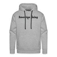 Load image into Gallery viewer, Sovereign Being Bitcoin B Hoodie Sweatshirt - heather grey
