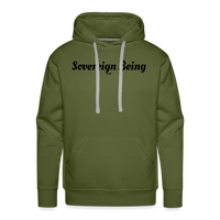 Load image into Gallery viewer, Sovereign Being Bitcoin B Hoodie Sweatshirt - olive green
