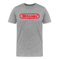 Load image into Gallery viewer, Bitcoin Gamer Red Graphic T-Shirt - heather gray
