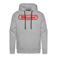Load image into Gallery viewer, Bitcoin Gamer Red Graphic Hoodie Sweatshirt - heather grey
