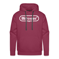 Load image into Gallery viewer, Bitcoin Gamer White Graphic Hoodie Sweatshirt - burgundy
