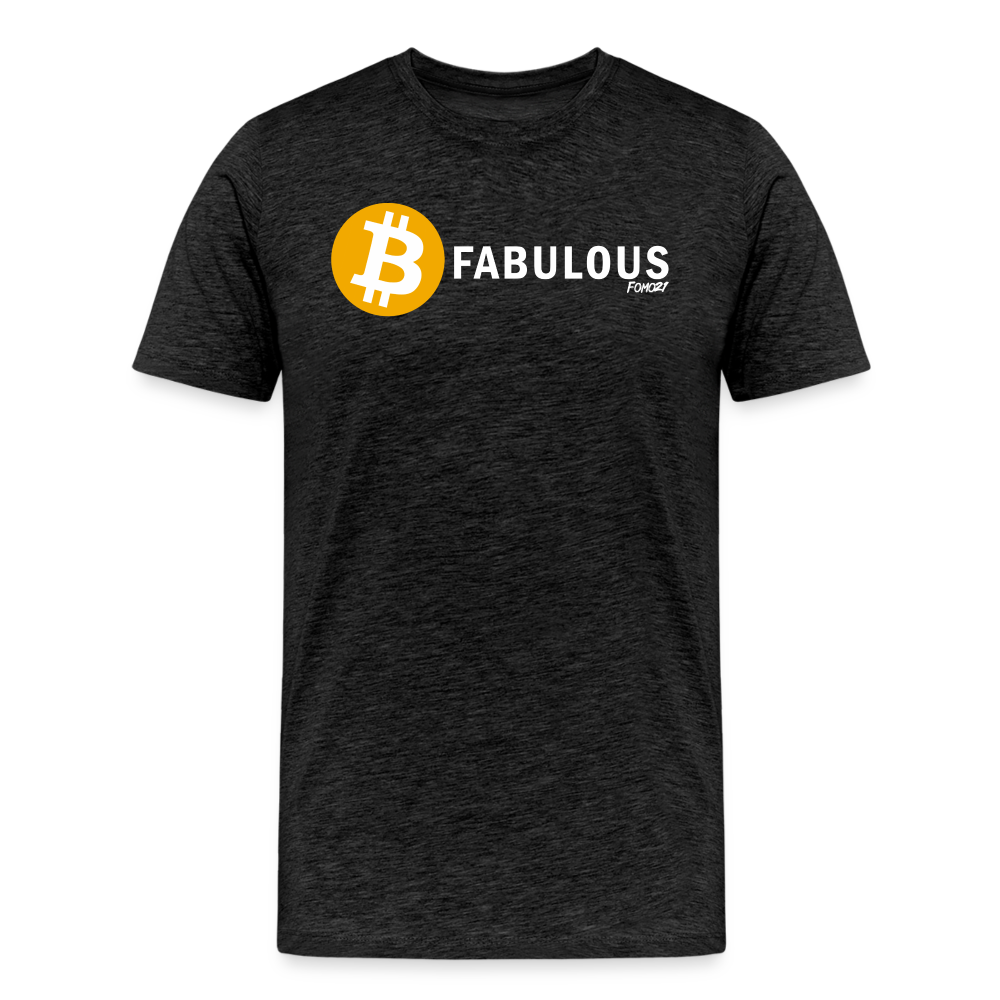 B Fabulous Bitcoin T-Shirt - charcoal grey