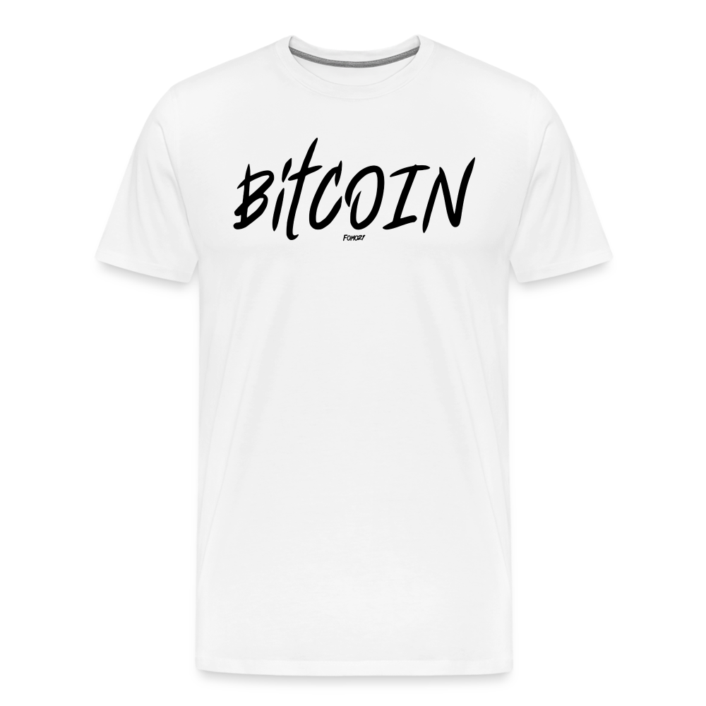 Bitcoin Fearless (Black Lettering) T-Shirt - white