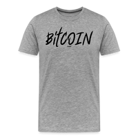 Load image into Gallery viewer, Bitcoin Fearless (Black Lettering) T-Shirt - heather gray

