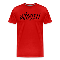 Load image into Gallery viewer, Bitcoin Fearless (Black Lettering) T-Shirt - red
