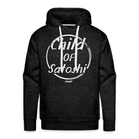 Load image into Gallery viewer, Child Of Satoshi (White Lettering) Bitcoin Hoodie Sweatshirt - charcoal grey
