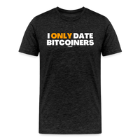 Load image into Gallery viewer, I Only Date Bitcoiners Bitcoin T-Shirt - charcoal grey
