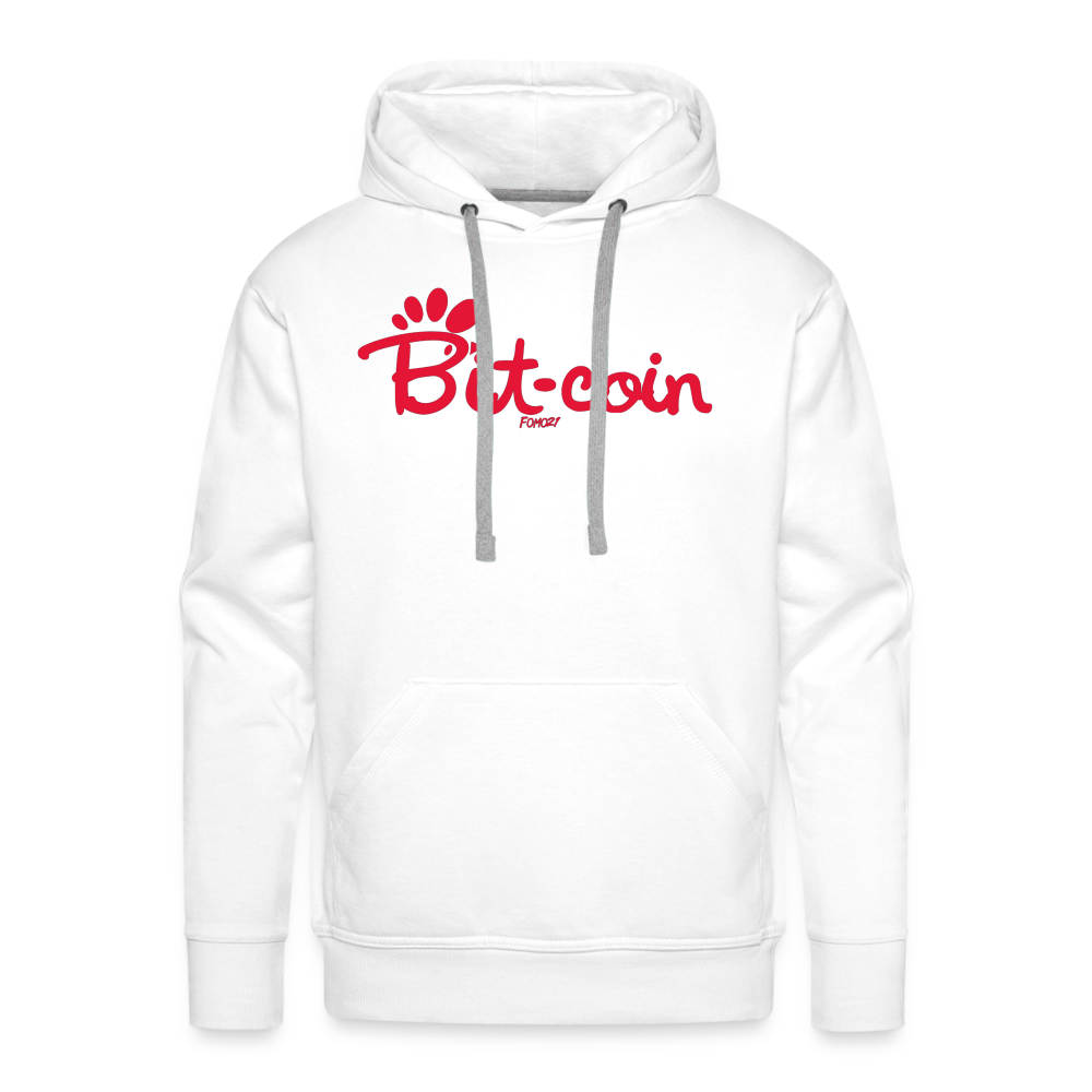 Bit-coin Hoodie Sweatshirt - white