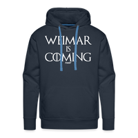 Load image into Gallery viewer, Weimar Is Coming Bitcoin Hoodie Sweatshirt - navy
