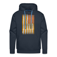 Load image into Gallery viewer, USA Bitcoin Flag Hoodie Sweatshirt - navy
