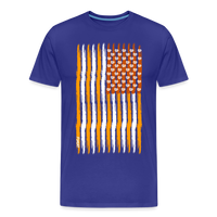 Load image into Gallery viewer, USA Bitcoin Flag T-Shirt - royal blue
