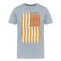 Load image into Gallery viewer, USA Bitcoin Flag T-Shirt - heather ice blue
