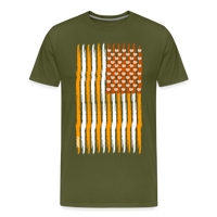 Load image into Gallery viewer, USA Bitcoin Flag T-Shirt - olive green
