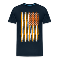 Load image into Gallery viewer, USA Bitcoin Flag T-Shirt - deep navy
