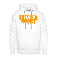 Load image into Gallery viewer, I Bleed Orange Bitcoin Hoodie Sweatshirt - white
