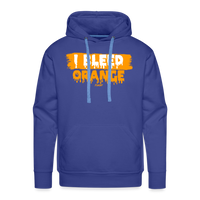 Load image into Gallery viewer, I Bleed Orange Bitcoin Hoodie Sweatshirt - royal blue
