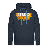 Load image into Gallery viewer, I Bleed Orange Bitcoin Hoodie Sweatshirt - navy
