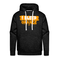 Load image into Gallery viewer, I Bleed Orange Bitcoin Hoodie Sweatshirt - charcoal grey
